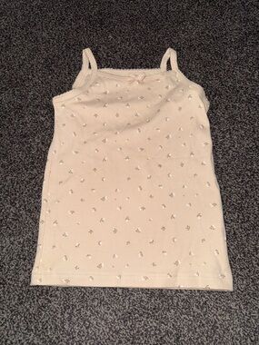 Jamie Kay Organic Cotton Floral Tank Top 4Y Neutral Minimalist Boutique NWOT